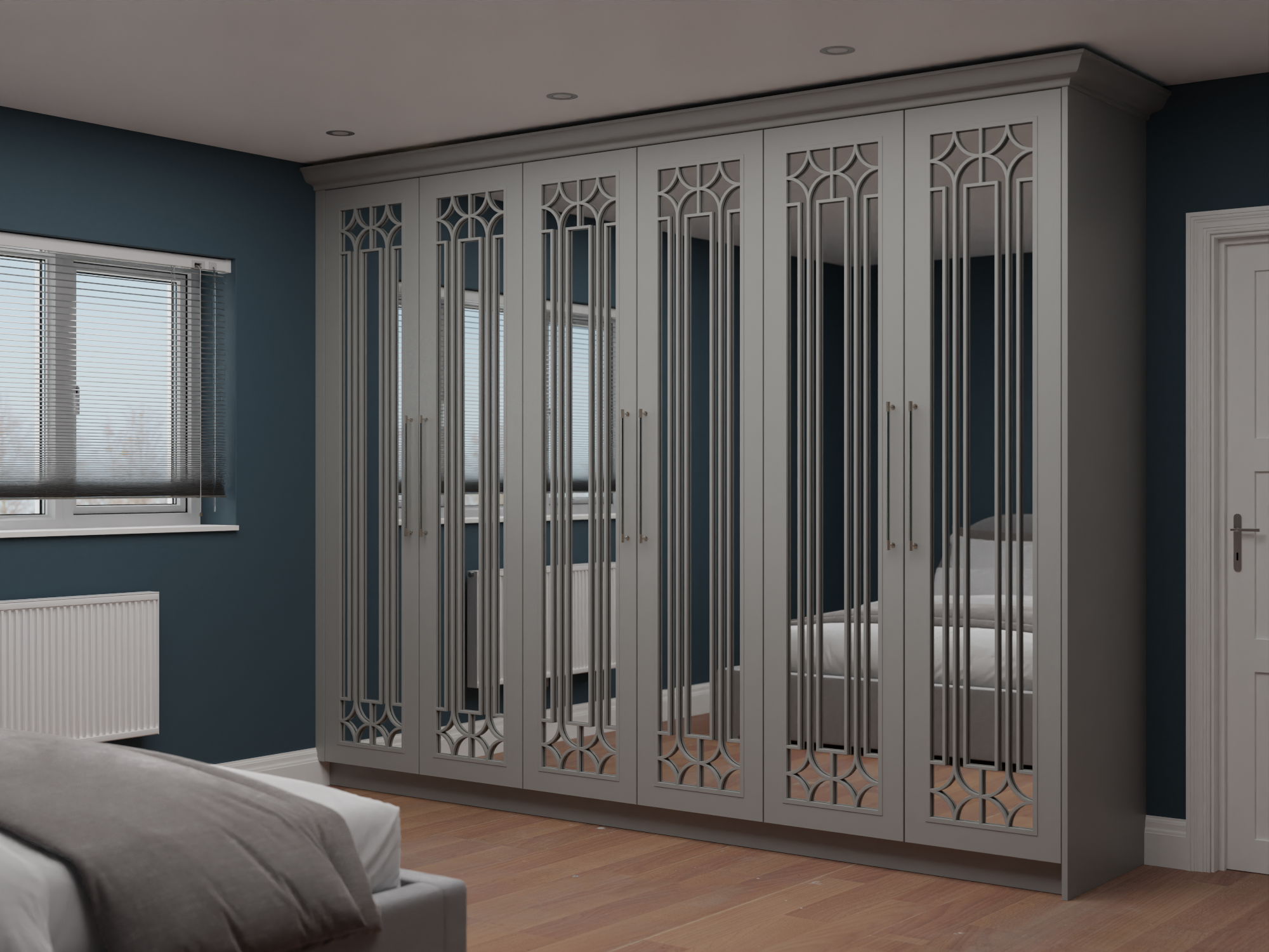 Bespoke mirror wardrobe shop doors